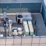 Industrial Air Conditioner on Commercial Roof