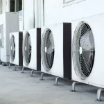 Air conditioner compressor installed in old building