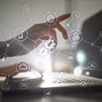 Integration concept. Industrial and smart technology. Business and automation solutions.